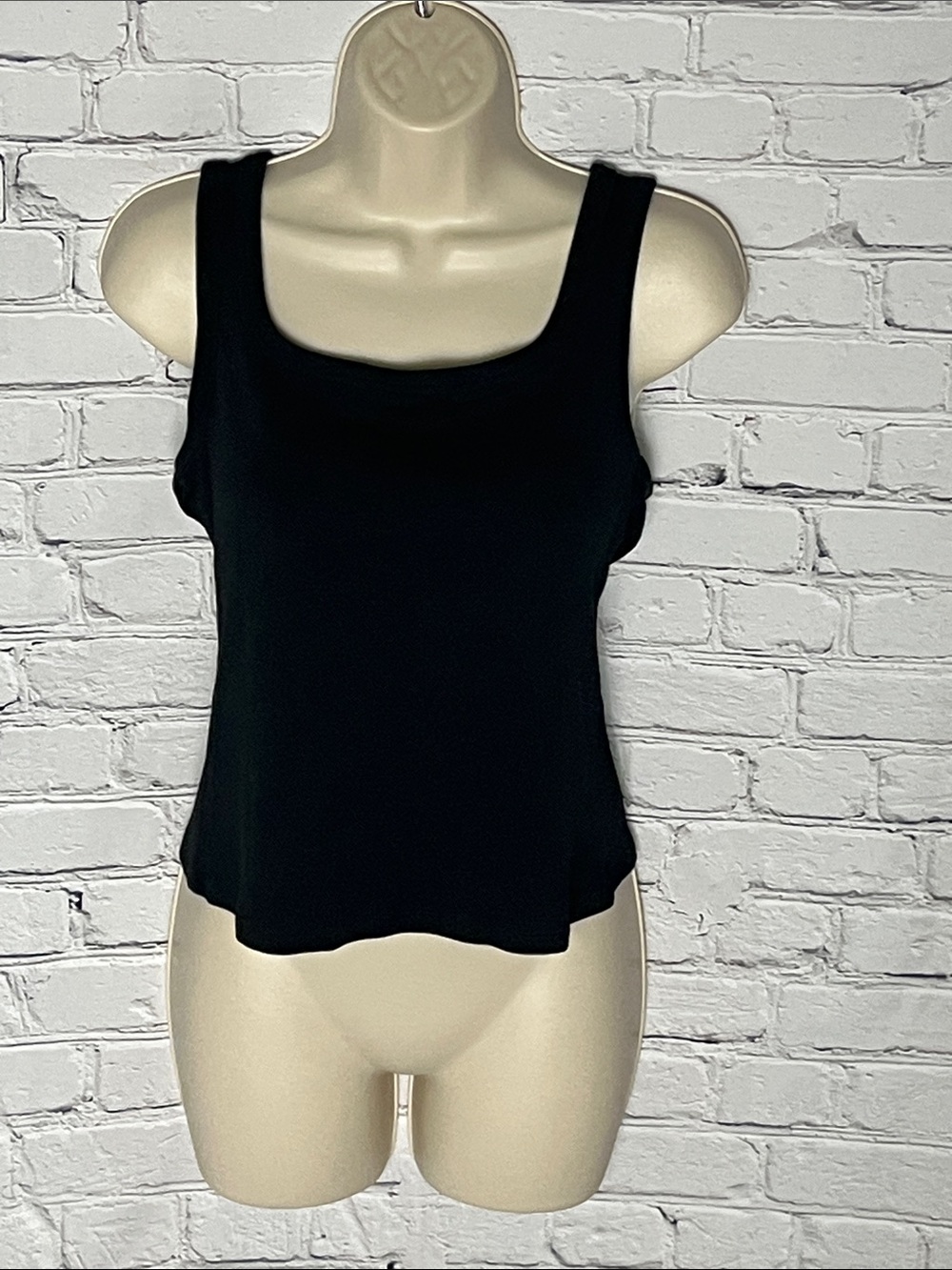 & Other Stories Black Scoop Neck Tank Top